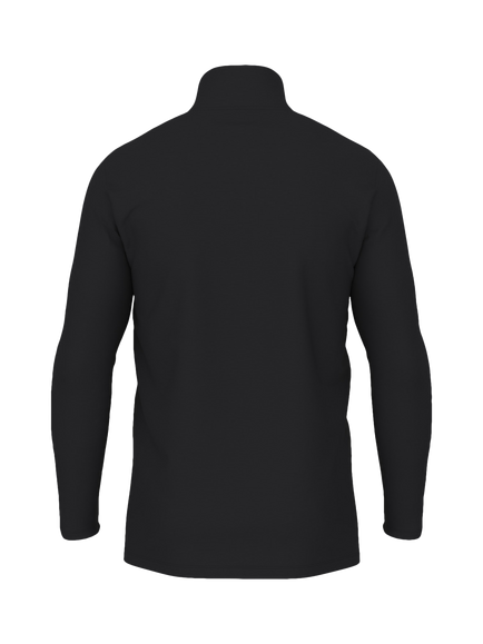 New Balance Zip Neck Space Dye Top - view 2, Black Heather (022)
