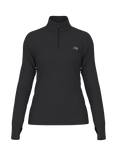 New Balance Sport Essentials Quarter Zip Top, Black Heather, Black Heather