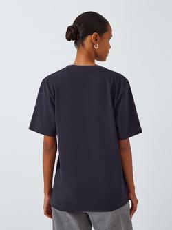 John Lewis Made by Care Trees Unisex Cotton T-Shirt, Baritone Blue - view 2, Baritone Blue