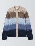 John Lewis ANYDAY Wool Blend Ombre Cardigan, Natural