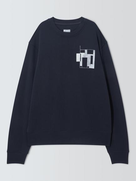 John Lewis Made by Care Rooms Unisex Cotton Sweatshirt, Baritone Blue, Baritone Blue