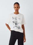 John Lewis Made by Care Trees Cotton T-Shirt, Cloud Dancer