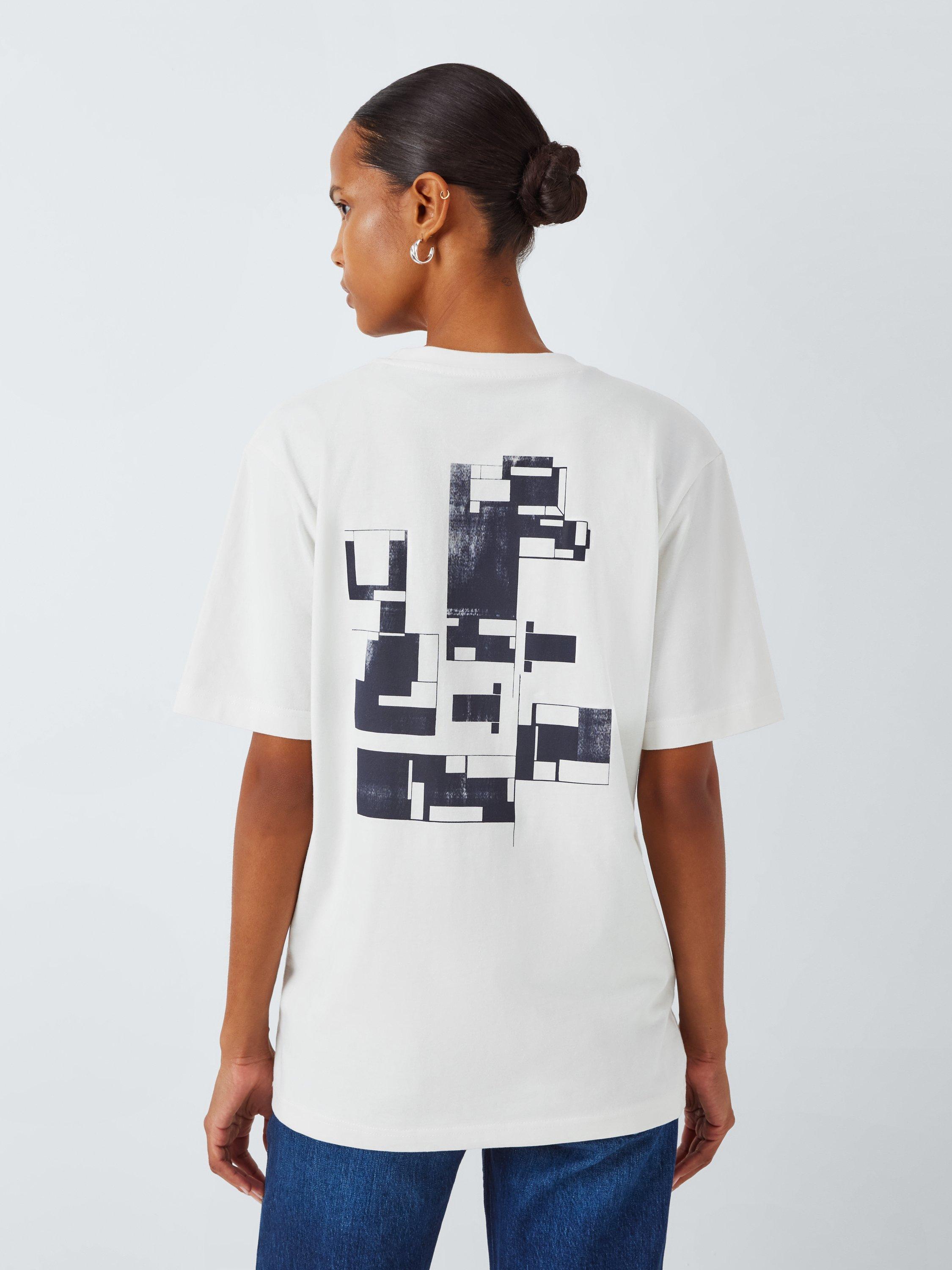 Product image 3 of 11, which shows John Lewis Made by Care Rooms Unisex Cotton T-Shirt, Cloud Dancer, XS