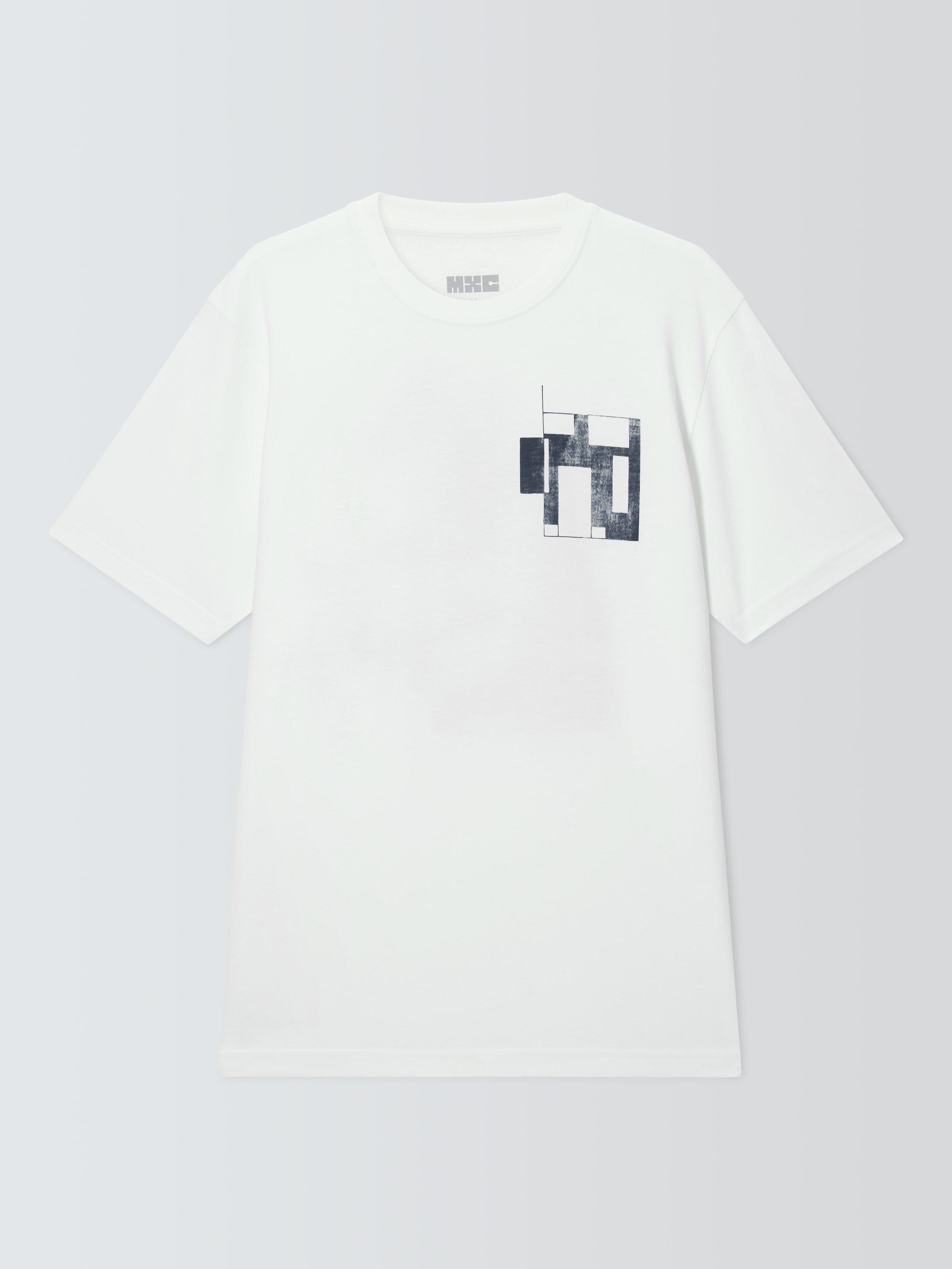 Product image 4 of 11, which shows John Lewis Made by Care Rooms Unisex Cotton T-Shirt, Cloud Dancer, XS