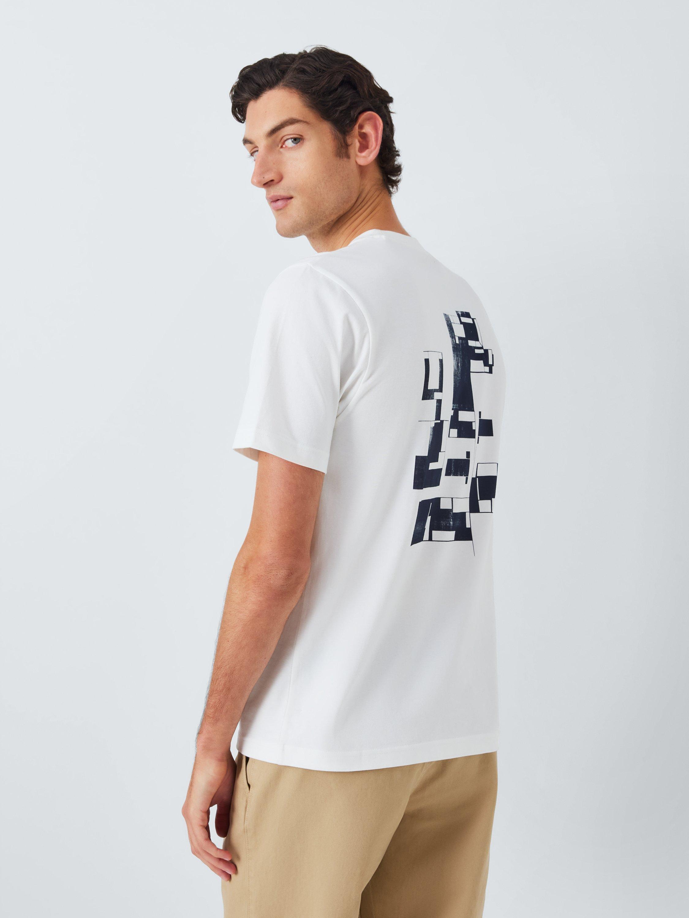 Product image 8 of 11, which shows John Lewis Made by Care Rooms Unisex Cotton T-Shirt, Cloud Dancer, XS