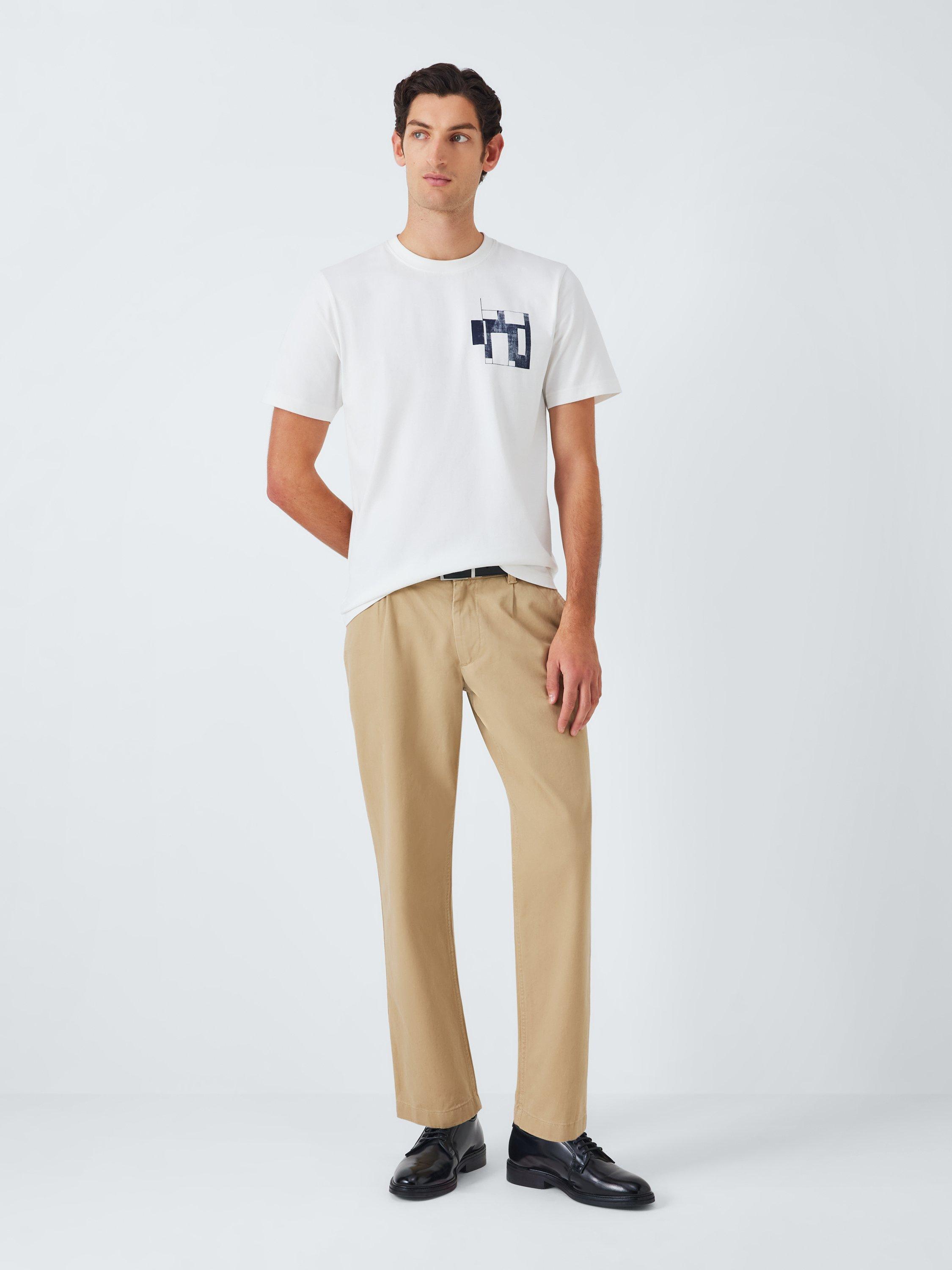 Product image 9 of 11, which shows John Lewis Made by Care Rooms Unisex Cotton T-Shirt, Cloud Dancer, XS