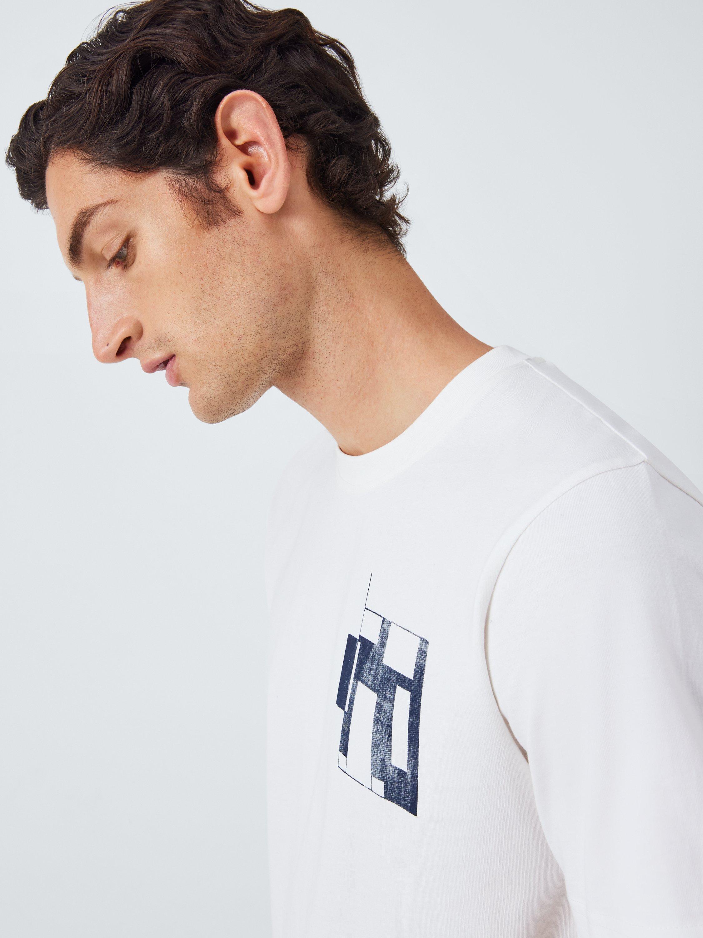 Product image 10 of 11, which shows John Lewis Made by Care Rooms Unisex Cotton T-Shirt, Cloud Dancer, XS