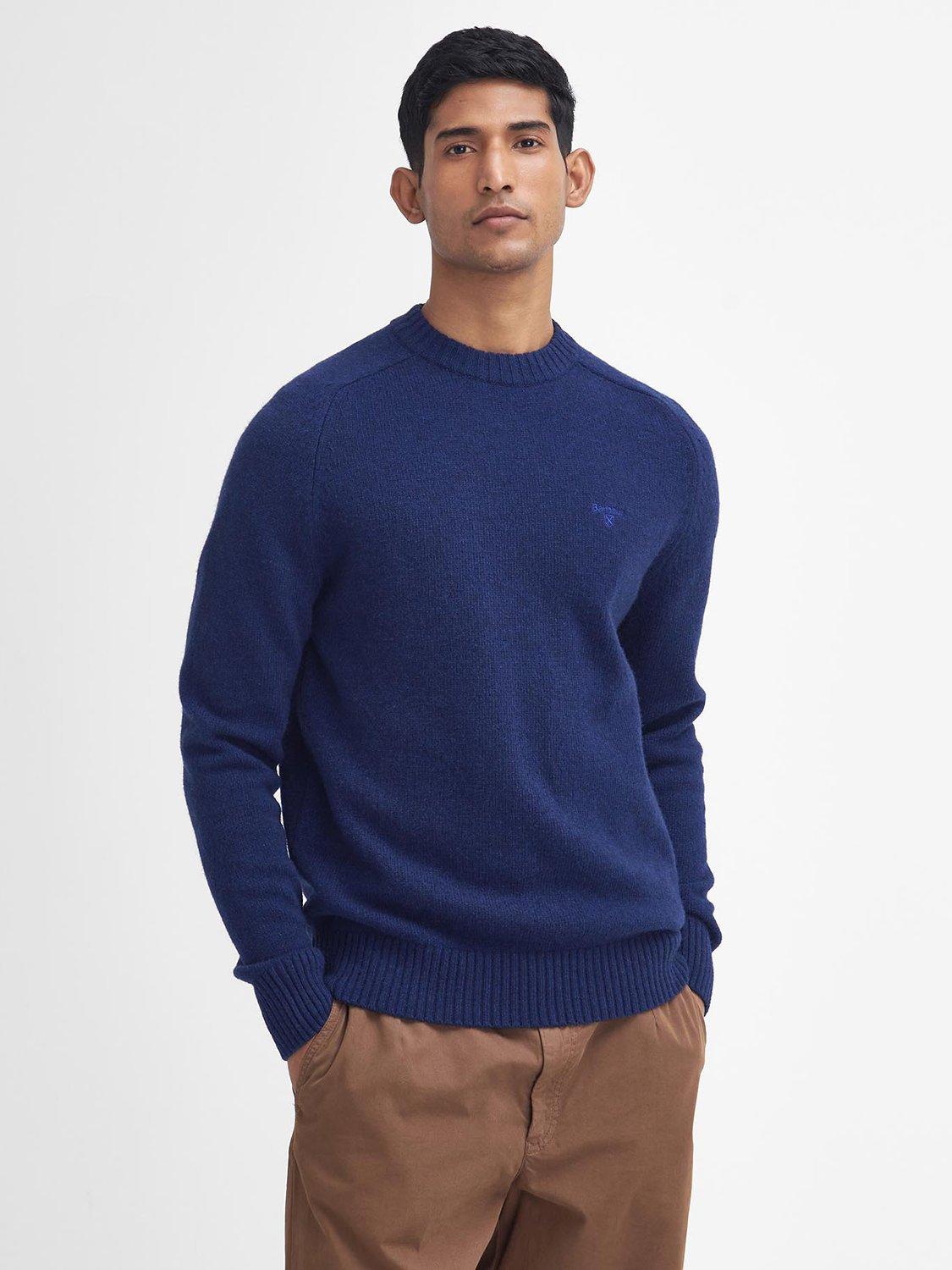 Barbour Grangetown Crew Neck Jumper Inky Blue