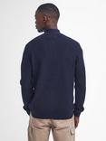 Barbour International Crawley Wool Blend Half Zip Jumper, Navy