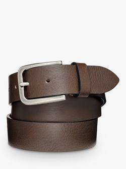 Geox Leather Belt, Dk Coffee