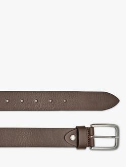 Geox Leather Belt - view 2, Dk Coffee