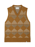 Peregrine Pattern Sweater Vest, Wheat