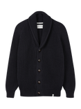 Peregrine Wilkinson Merino Wool Chunky Knit Cardigan, Black