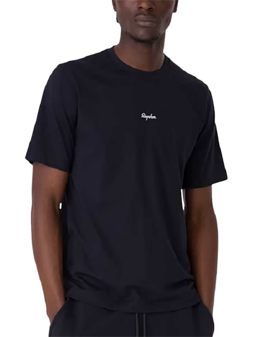 Rapha Short Sleeve Organic Cotton T-Shirt, Black