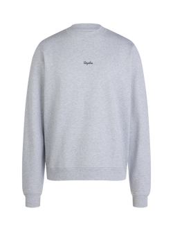 Rapha Crew Neck Organic Cotton Sweatshirt, Grey, Grey