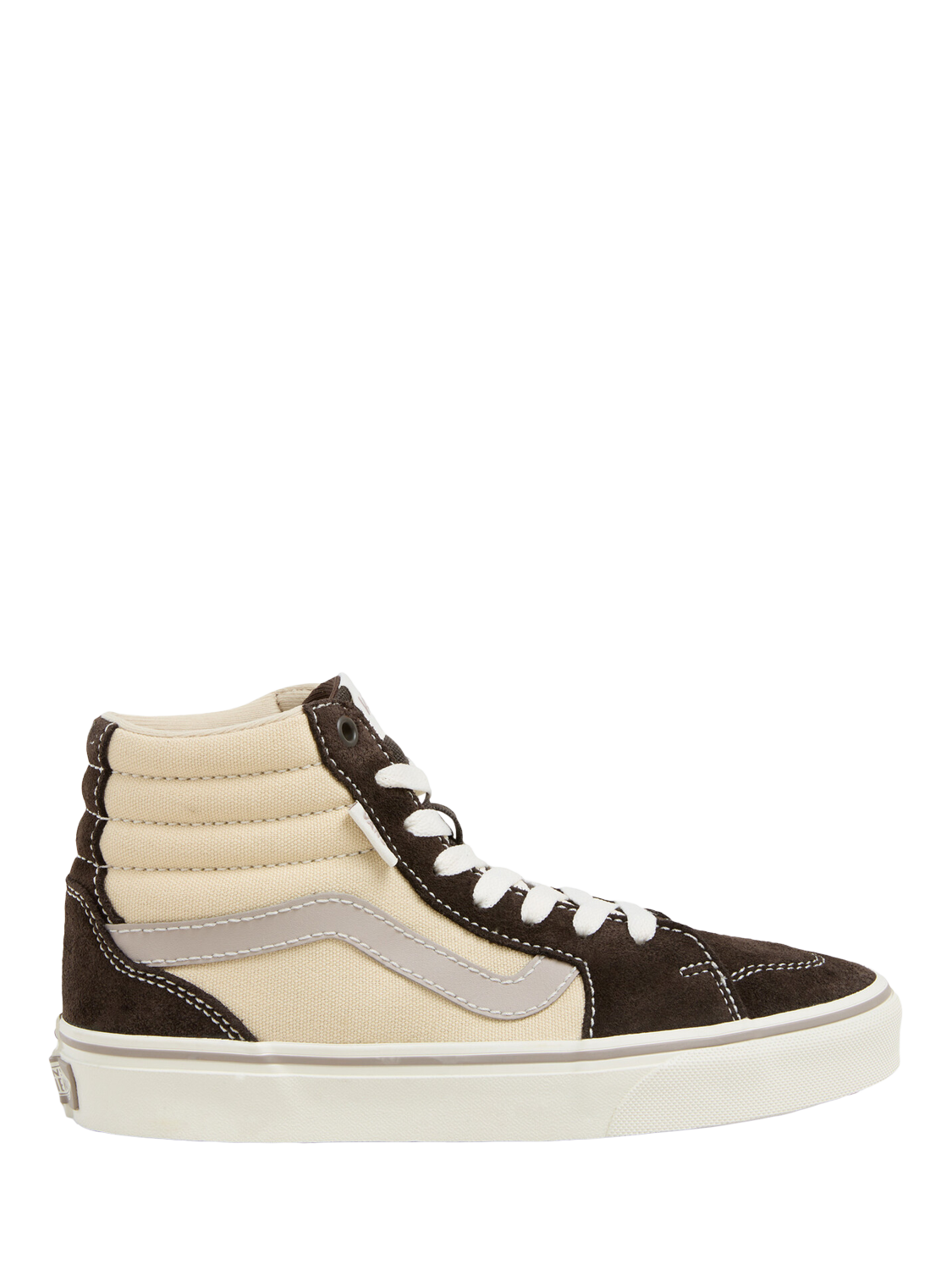 Product image 1 of 4, which shows Vans Kids' Filmore High Top Trainers, Coffee/Marshmellow, 4