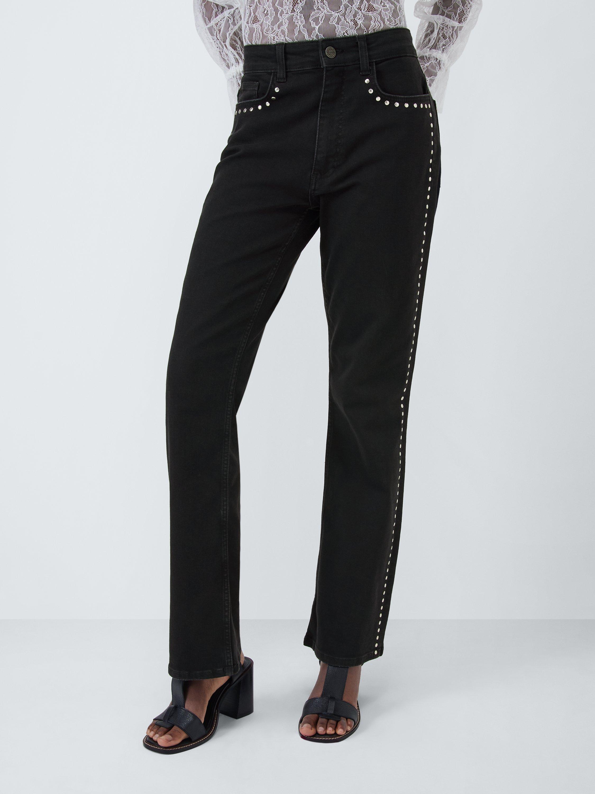 Product image 1 of 6, which shows AND/OR Sierra Slim Fit Flared Jeans, Black, 30