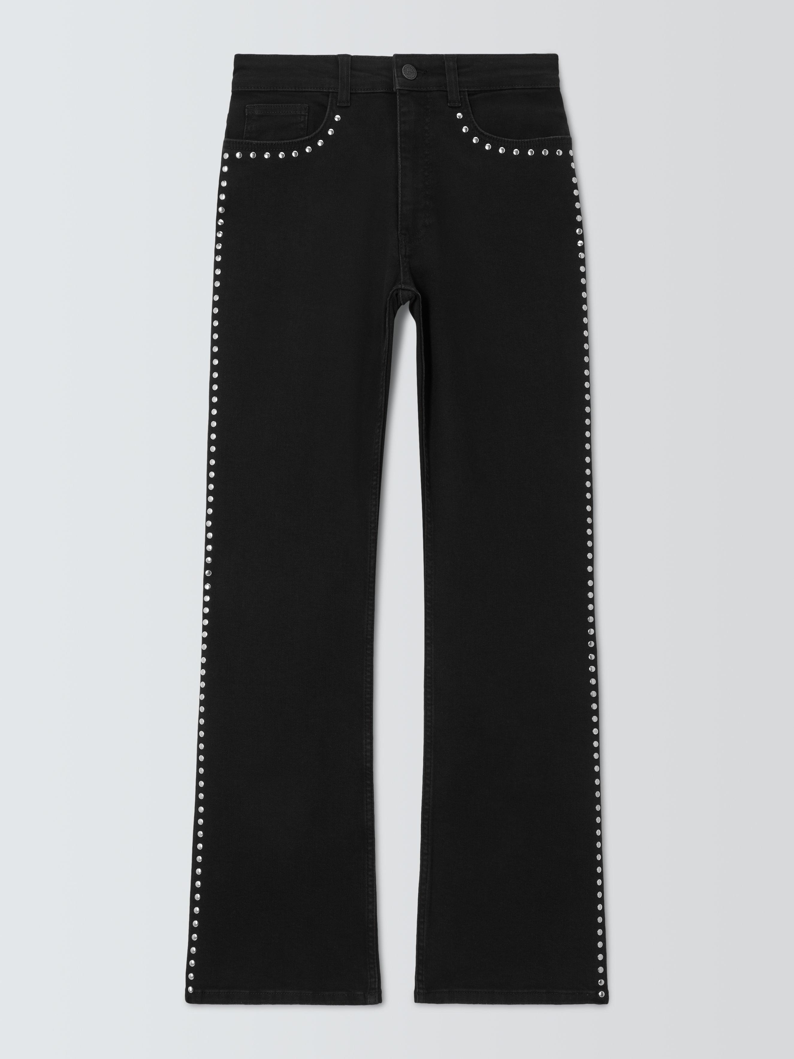 Product image 4 of 6, which shows AND/OR Sierra Slim Fit Flared Jeans, Black, 30