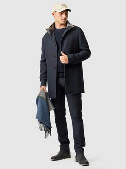 Rodd & Gunn Adamson Wool Cotton Overcoat, Admiral - view 2, Admiral