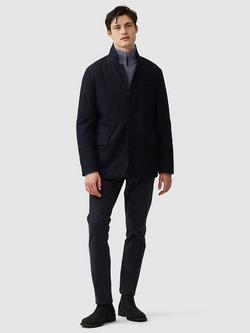 Rodd & Gunn Longbush Wool Blend Insulated Hybrid Jacket - view 2, Navy
