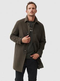 Rodd & Gunn Westgate Wool & Cashmere Blend Car Coat, Olive, Olive