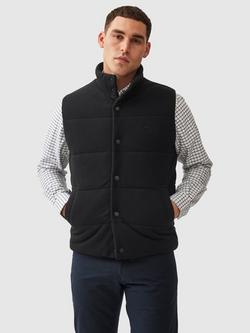 Rodd & Gunn Lake Ferry Padded Pique Cotton Gilet, Onyx