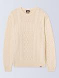 Dickies Script Cable Knit Jumper, Whitecap Gray