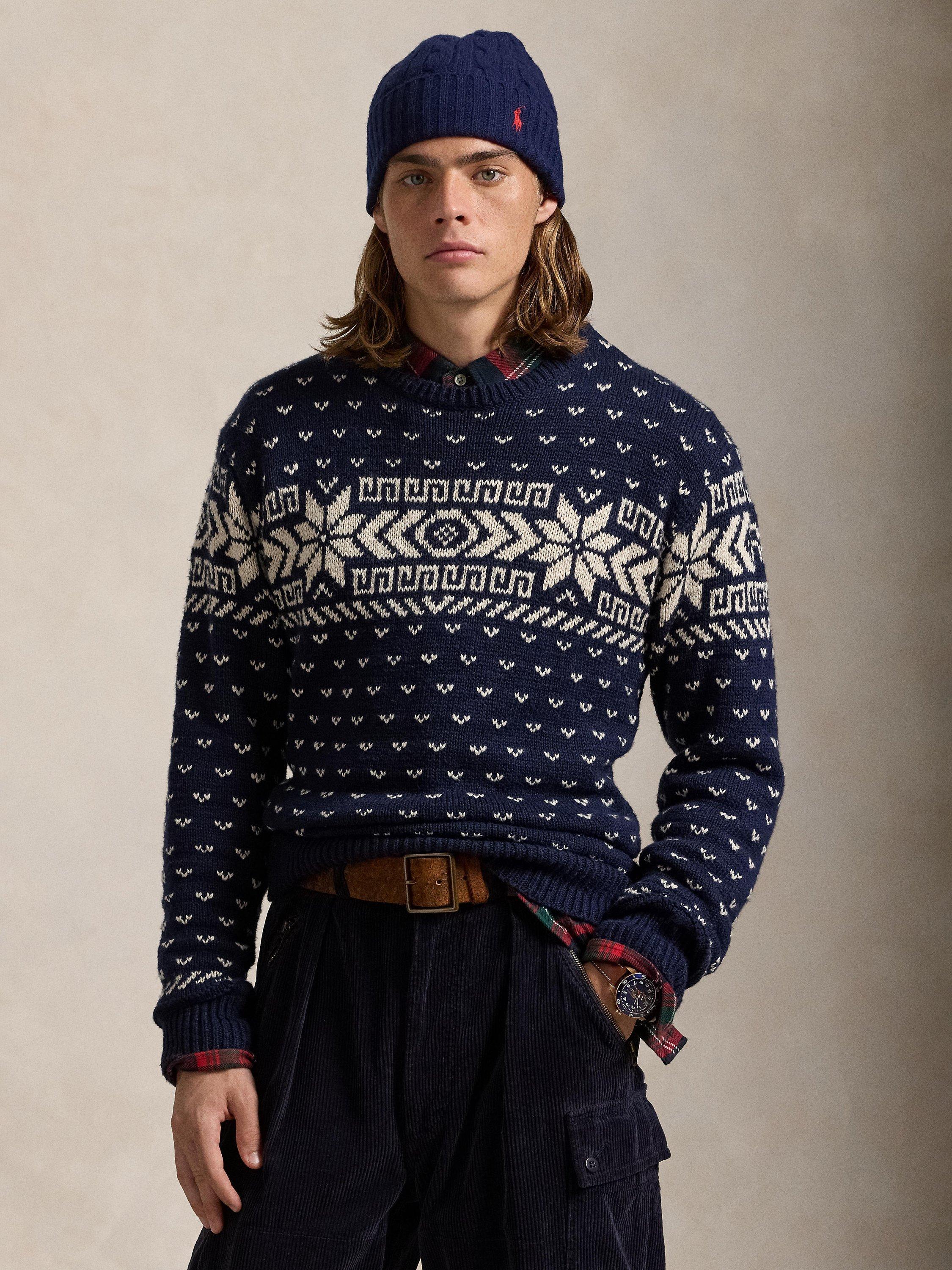 Polo Ralph Lauren Jacquard Knit Jumper Navy Combo