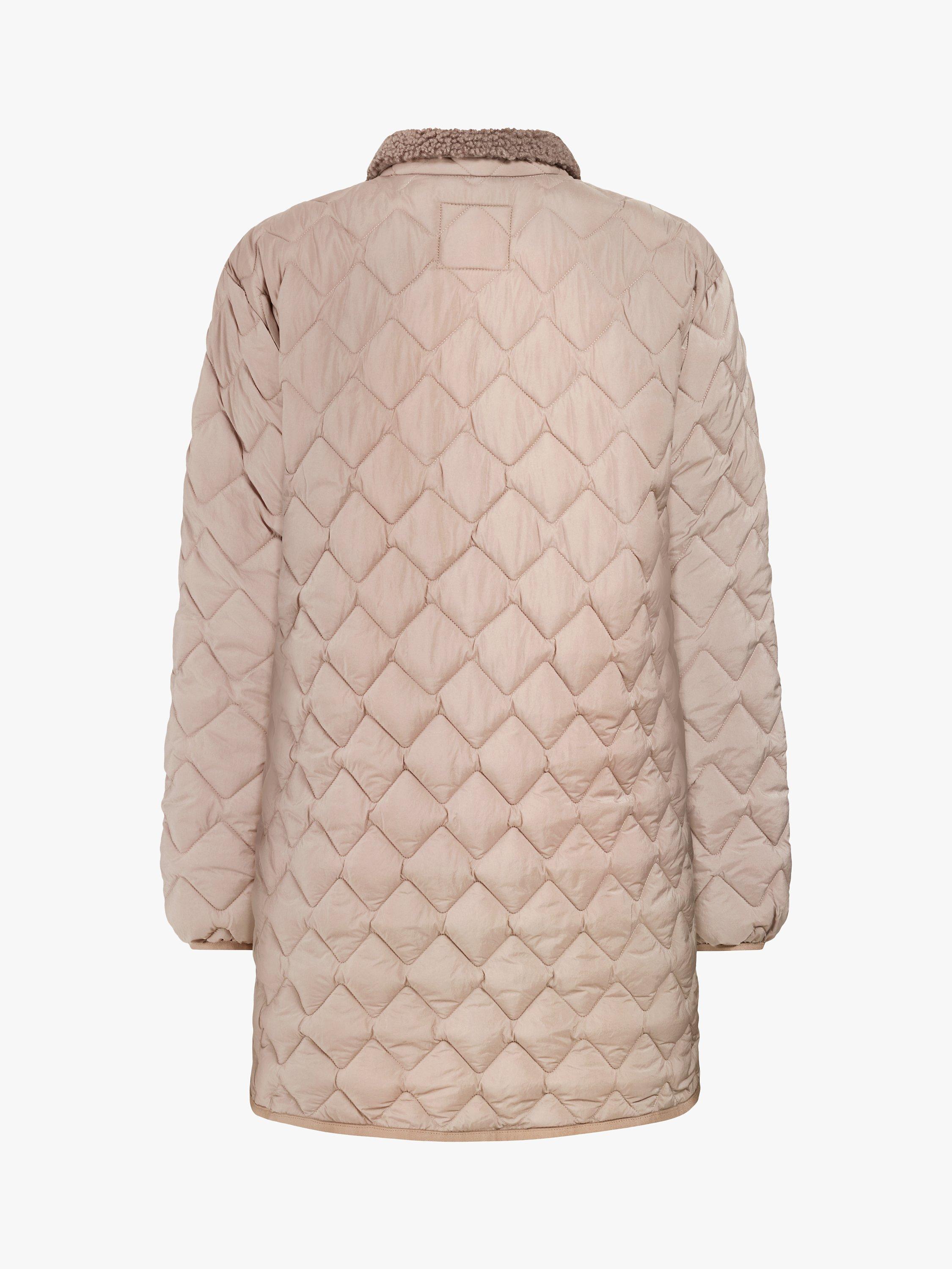 Product image 9 of 9, which shows Didriksons Betina Diamond Quilted Parka, Ash Brown, 8