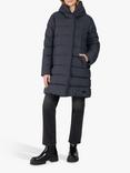 Didriksons Nella Padded Coat, Dark Night Blue