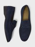 Crew Clothing Suede Loafers, Navy, Navy