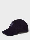 Crew Clothing Corduroy Cap, Navy Blue