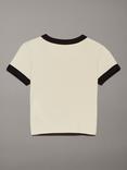 Calvin Klein Baby Logo T-Shirt, Whitecap Grey