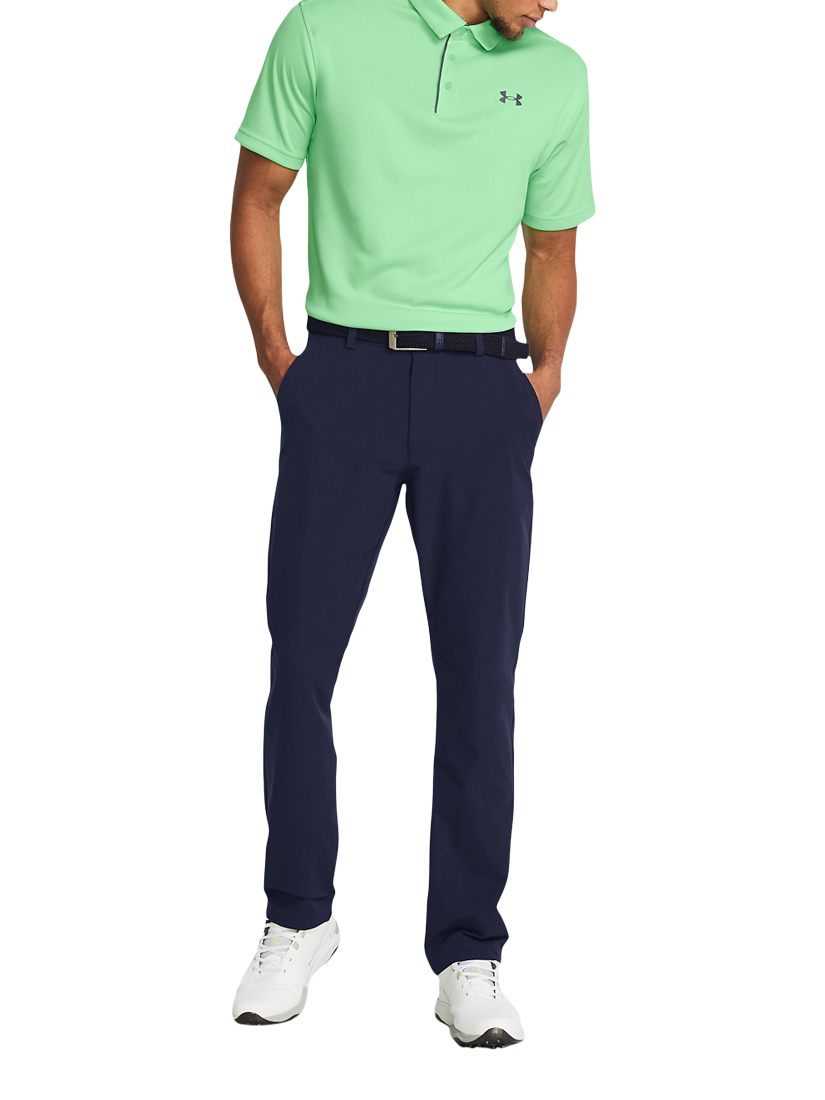 Product image 4 of 4, which shows Under Armour Tech Tap Golf Trousers, Midnight Navy, 30