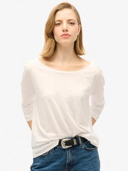 Superdry Long Sleeve Jersey Top, Optic