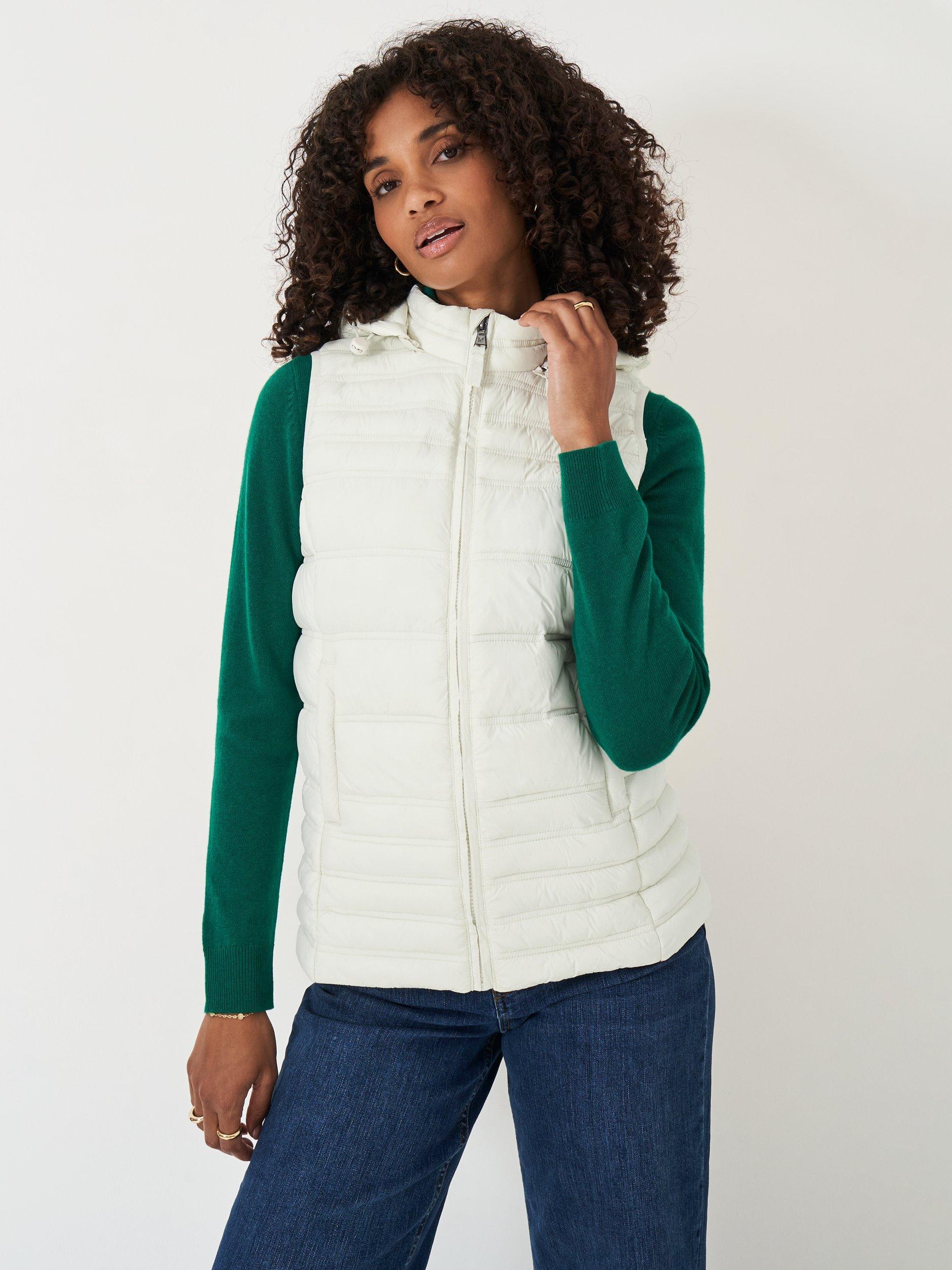 Hooded fleece gilet sale