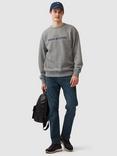 Rodd & Gunn Gunn Cotton Blend Logo Embroidered Sweater, Slate