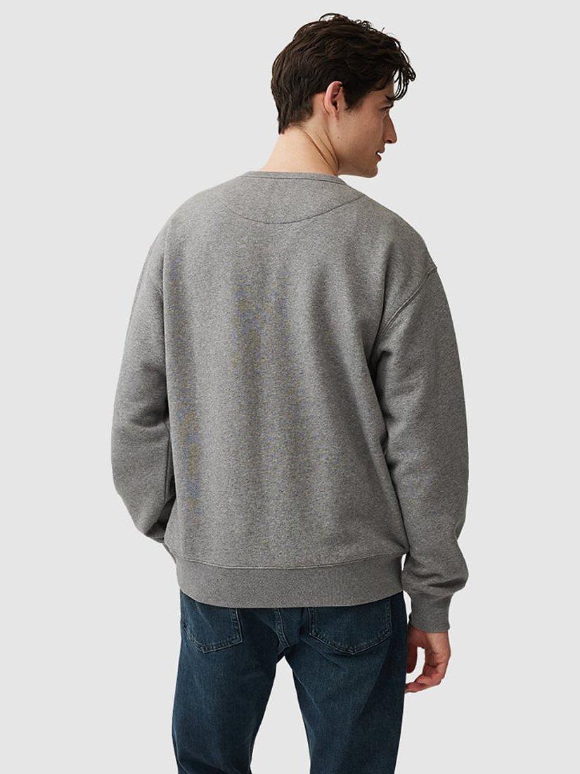 Product image 3 of 5, which shows Rodd & Gunn Gunn Cotton Blend Logo Embroidered Sweater, Slate, S