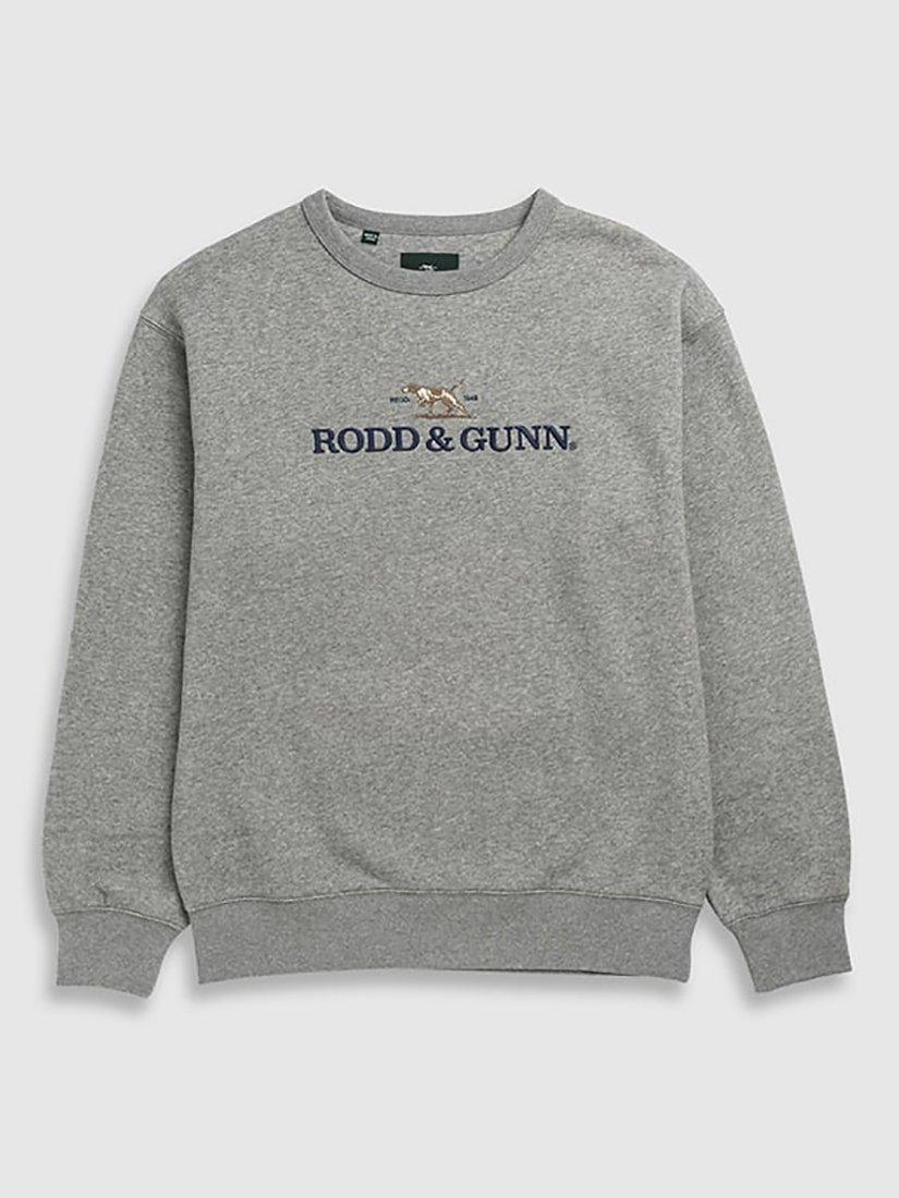 Product image 4 of 5, which shows Rodd & Gunn Gunn Cotton Blend Logo Embroidered Sweater, Slate, S