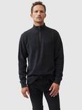 Rodd & Gunn Alton Ave Cotton Quarter Zip Neck Sweatshirt, Asphalt