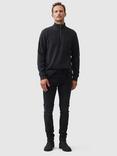 Rodd & Gunn Alton Ave Cotton Quarter Zip Neck Sweatshirt, Asphalt