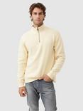 Rodd & Gunn Alton Ave Cotton Quarter Zip Neck Sweatshirt, Lemon