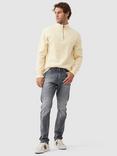 Rodd & Gunn Alton Ave Cotton Quarter Zip Neck Sweatshirt, Lemon