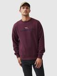 Rodd & Gunn Cotton Blend Logo Embroidered Sweater, Garnet