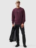 Rodd & Gunn Gunn Cotton Blend Logo Embroidered Sweater, Garnet