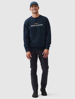 Rodd & Gunn Gunn Cotton Blend Logo Embroidered Sweater - view 2, Lake