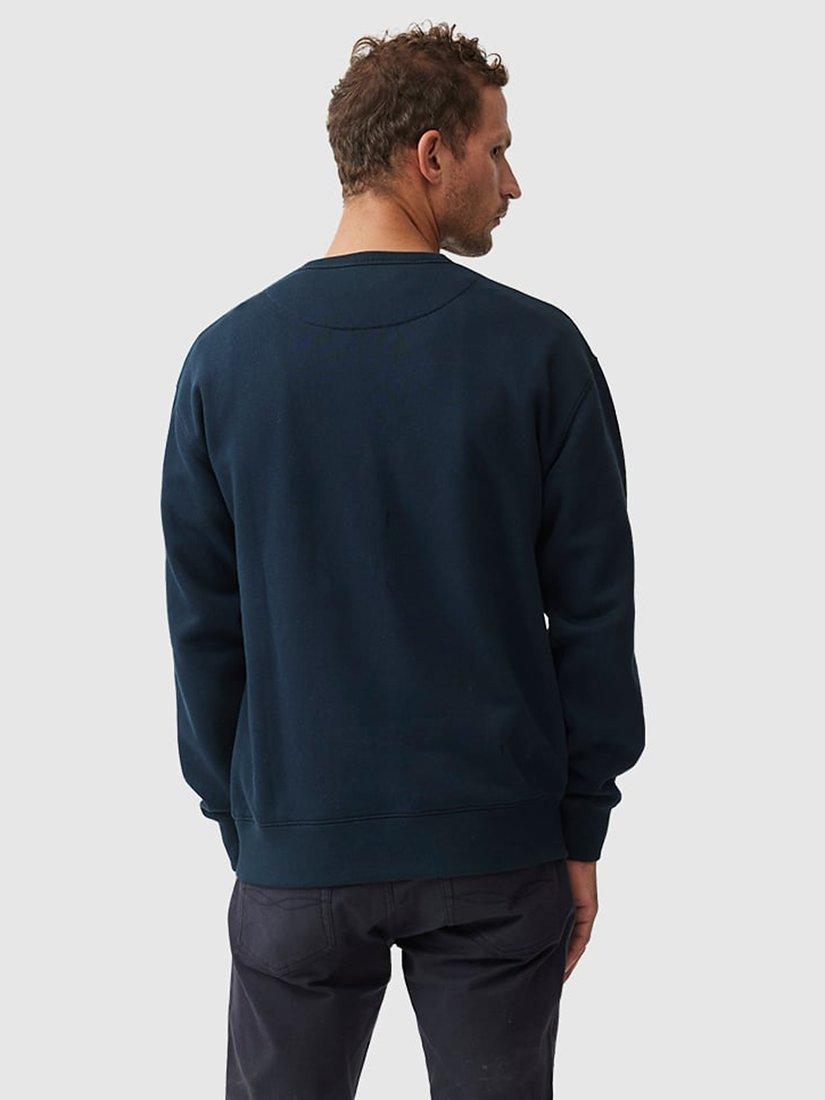 Product image 3 of 5, which shows Rodd & Gunn Gunn Cotton Blend Logo Embroidered Sweater, Lake, S