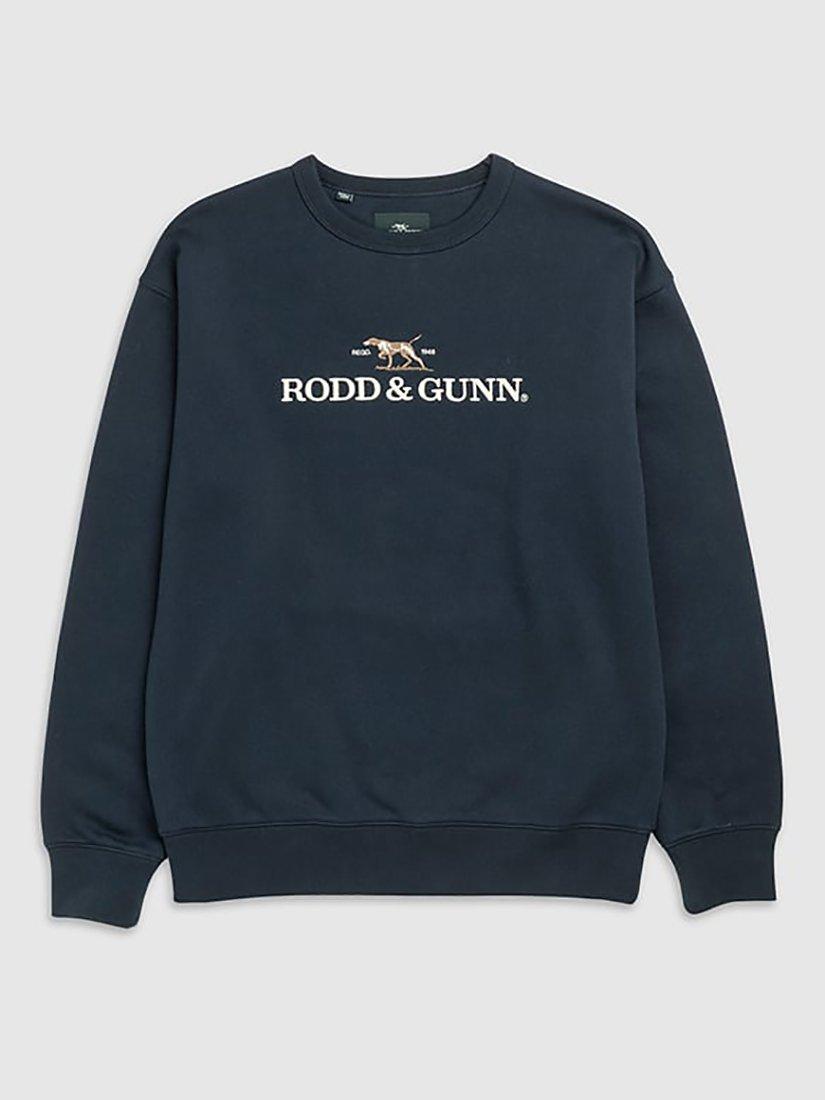 Product image 4 of 5, which shows Rodd & Gunn Gunn Cotton Blend Logo Embroidered Sweater, Lake, S