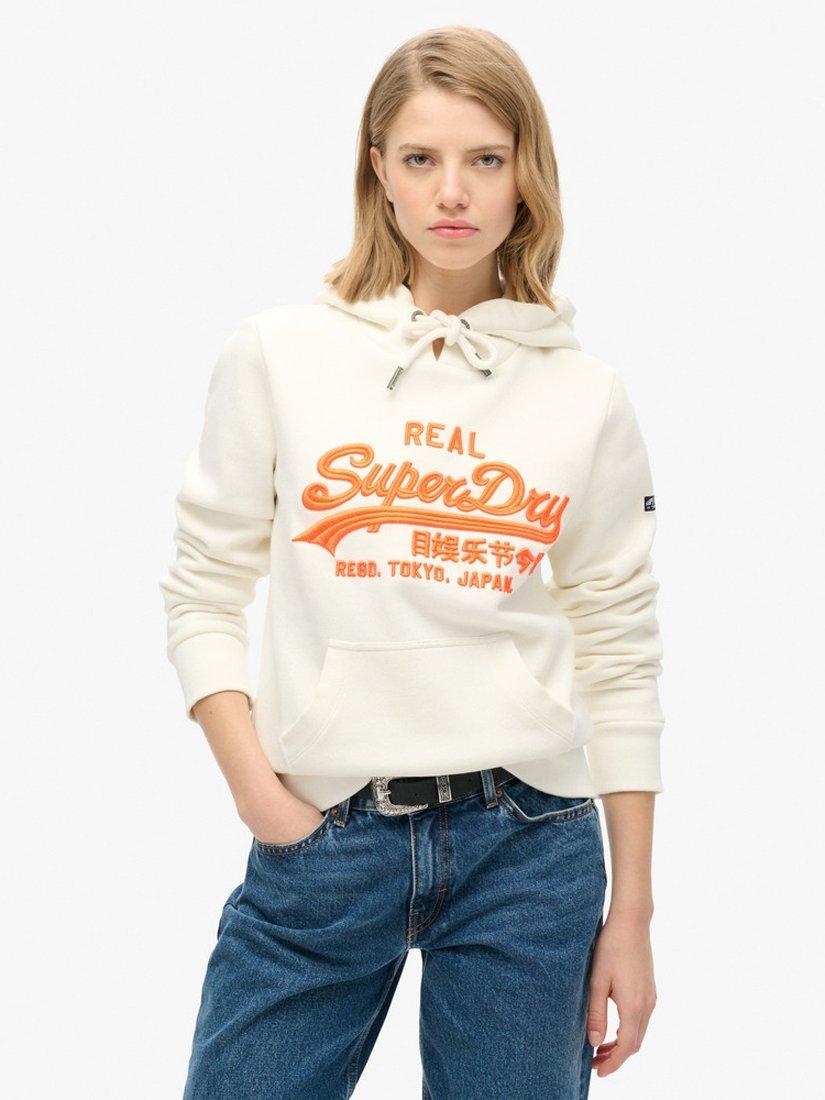 Superdry Neon Vintage Logo Embroidered Graphic Hoodie
