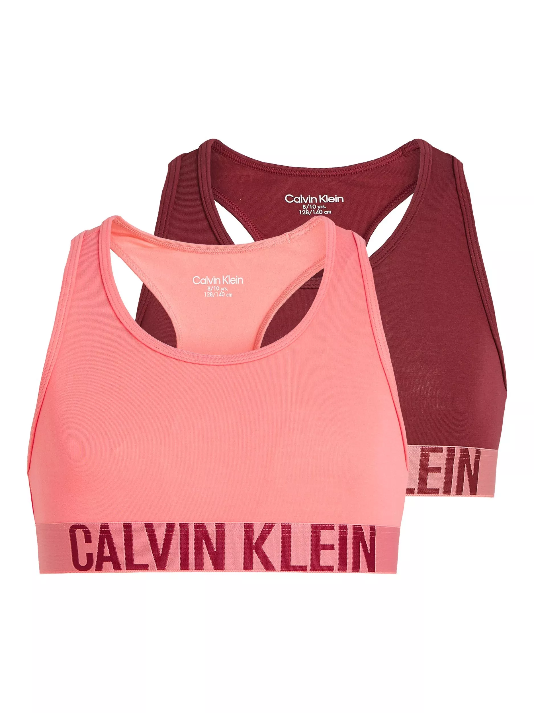 Pink calvin klein sports bra online